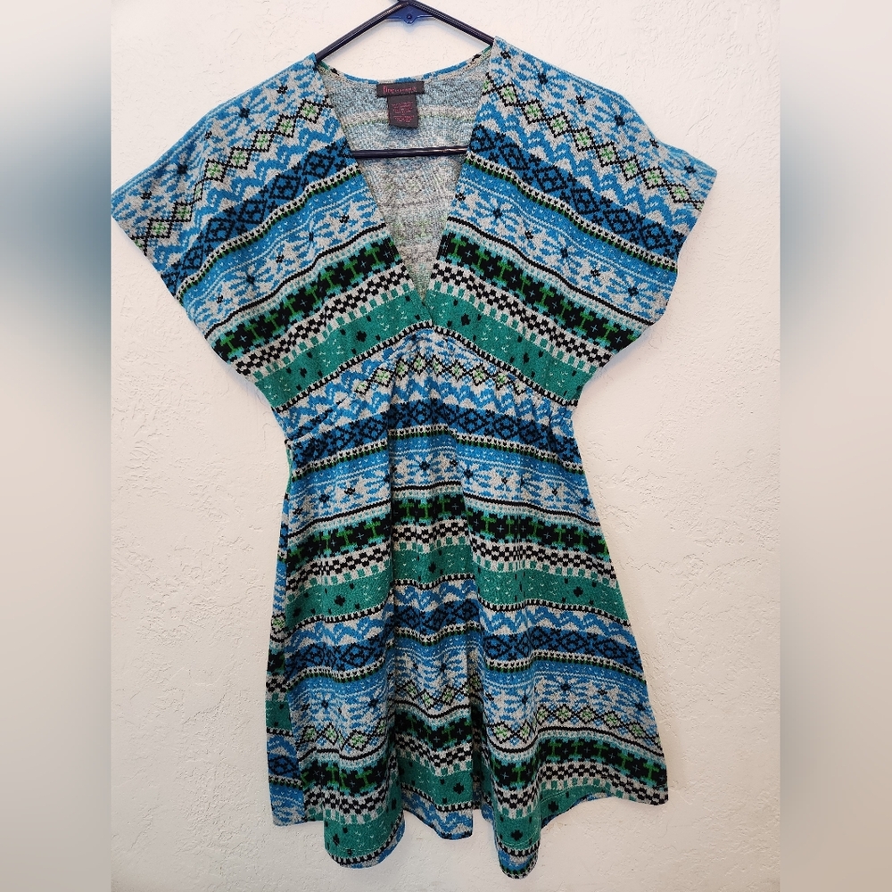 Fire Los Angeles Chevron Patterned Dress. Size Small